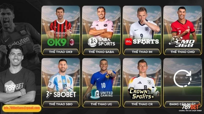 Các nhà phát hành game thể thao uy tín hợp tác cùng 789BET