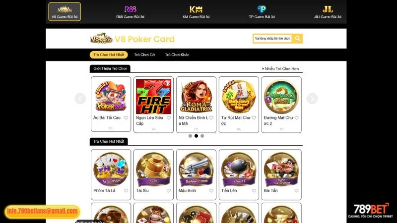 Các sảnh game bài uy tín tại nhà cái 789BET