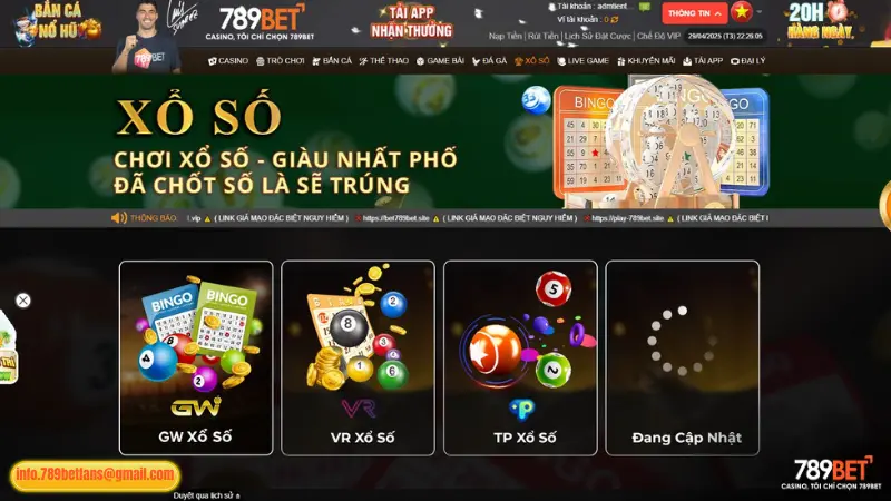 Các sảnh xổ số hot nhất tại 789BET Các sảnh xổ số hot nhất tại 789BET