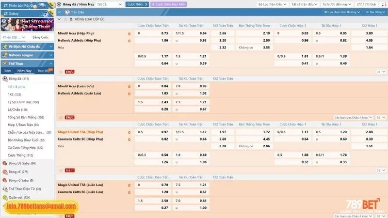 Hướng dẫn cách tham gia cá độ thể thao 789BET cho tân binh